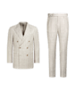 SUITSUPPLY  Sand Striped Tailored Fit Havana Suit