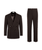 SUITSUPPLY  Dark Brown Relaxed Fit Roma Suit