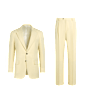 SUITSUPPLY  Yellow Tailored Fit Milano Suit