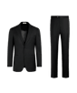 SUITSUPPLY  Black Tailored Fit Havana Suit