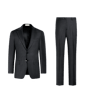 SUITSUPPLY  Dark Grey Checked Tailored Fit Havana Suit