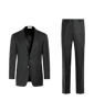 SUITSUPPLY  Dark Grey Checked Tailored Fit Milano Suit