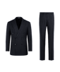 SUITSUPPLY  Navy Striped Tailored Fit Milano Suit