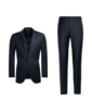 SUITSUPPLY  Navy Three-Piece Lazio Suit