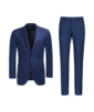 SUITSUPPLY  Mid Blue Three-Piece Lazio Suit