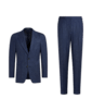 SUITSUPPLY  Mid Blue Three-Piece Havana Suit