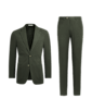 SUITSUPPLY  Dark Green Tailored Fit Havana Suit