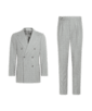 SUITSUPPLY  Light Grey Checked Tailored Fit Havana Suit