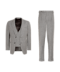 SUITSUPPLY  Taupe Houndstooth Three-Piece Tailored Fit Havana Suit