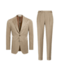SUITSUPPLY  Mid Brown Herringbone Havana Suit