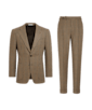 SUITSUPPLY  Mid Brown Houndstooth Tailored Fit Havana Suit