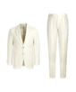 SUITSUPPLY  Off-White Herringbone Tailored Fit Havana Suit