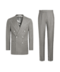 SUITSUPPLY  Taupe Striped Tailored Fit Havana Suit