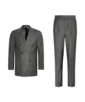 SUITSUPPLY  Dark Grey Herringbone Perennial Tailored Fit Havana Suit