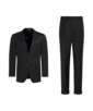 SUITSUPPLY  Dark Grey Tailored Fit Lazio Suit