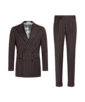 SUITSUPPLY  Costume Havana coupe Tailored bordeaux à rayures