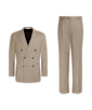 SUITSUPPLY  Mid Brown Checked Tailored Fit Havana Suit