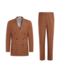 SUITSUPPLY  Dark Orange Tailored Fit Havana Suit