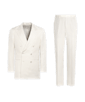 SUITSUPPLY  Garnitur Havana tailored fit w odcieniu bieli