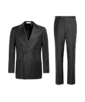 SUITSUPPLY  Costume Milano coupe Tailored gris foncé à rayures