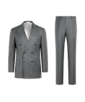 SUITSUPPLY  Mid Grey Striped Tailored Fit Milano Suit