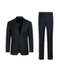 SUITSUPPLY  Navy Herringbone Tailored Fit Havana Suit