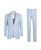 SUITSUPPLY  Light Blue Tailored Fit Havana Suit