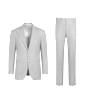 SUITSUPPLY  Light Grey Tailored Fit Havana Suit