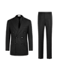 SUITSUPPLY  Black Striped Tailored Fit Milano Suit