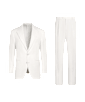SUITSUPPLY  Off-White Relaxed Fit Roma Suit
