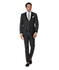 SUITSUPPLY   Dark Grey Slim Leg Straight Suit Pants