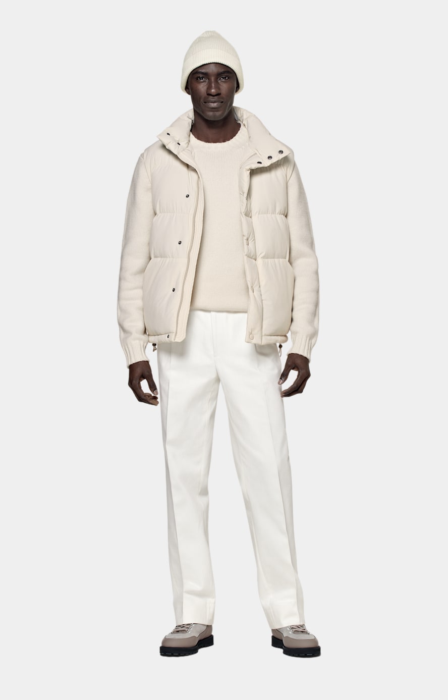 Doudoune blanche sans manche shop