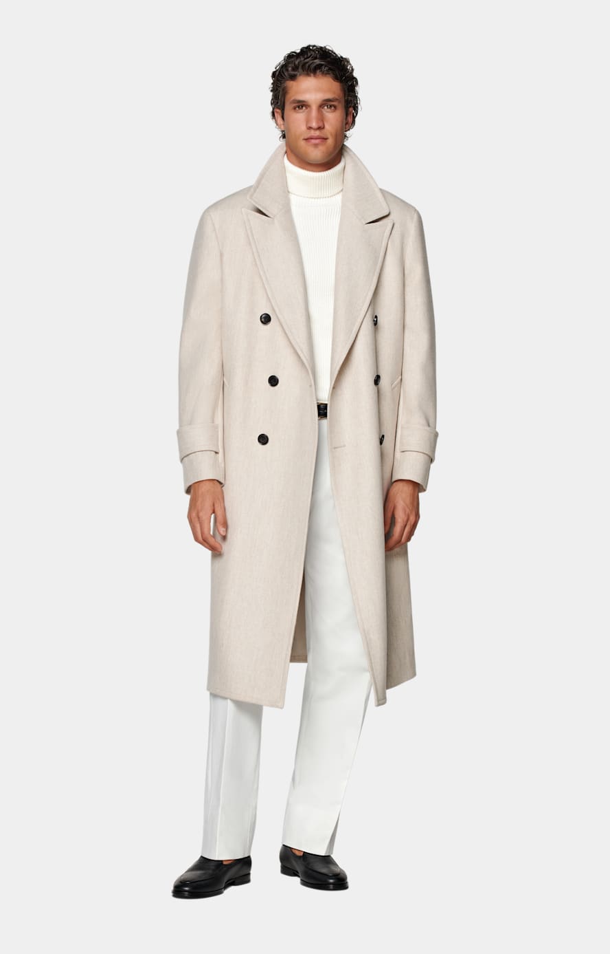 Manteau long sable