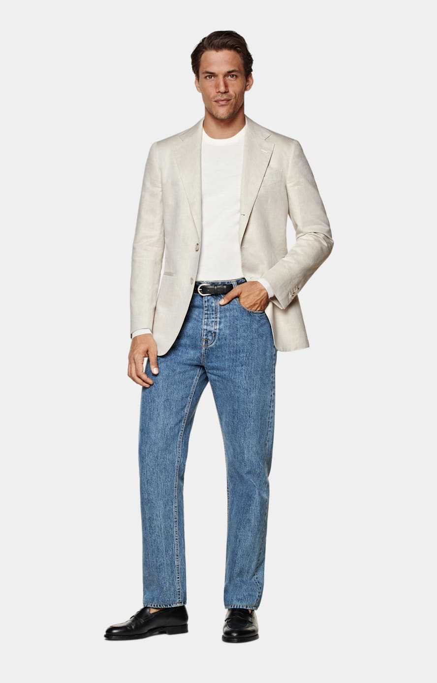 Sand Tailored Fit Havana Blazer