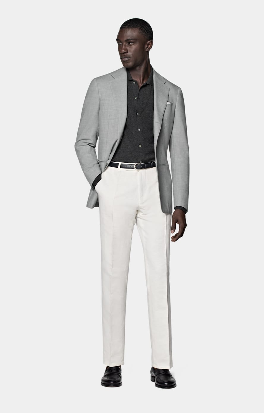 Giacca Havana grigio chiaro tailored fit