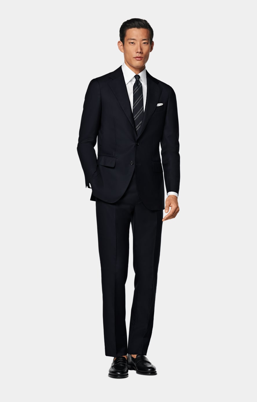Navy Tailored Fit Havana Suit