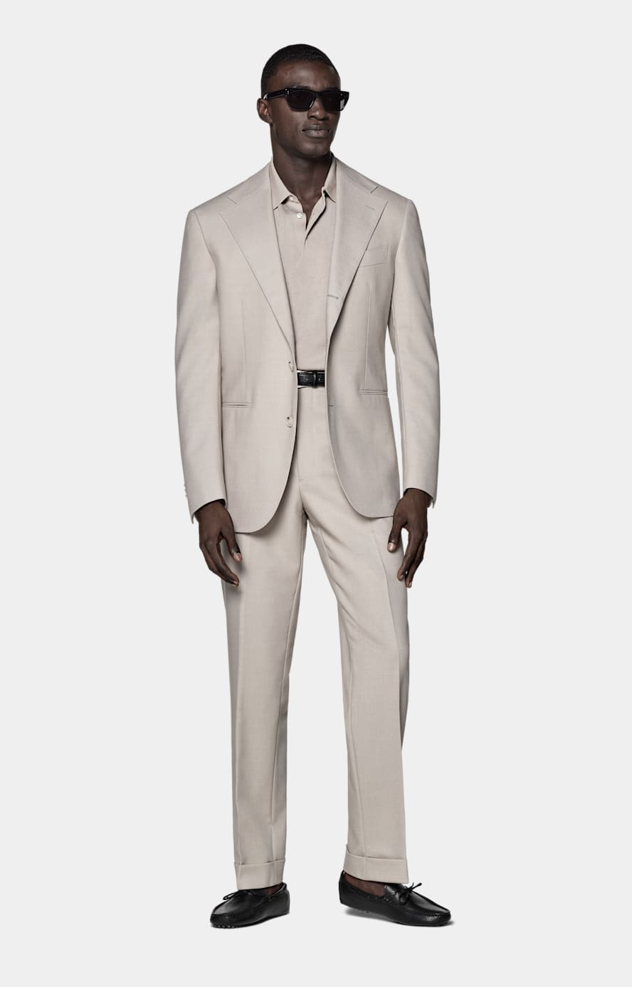 Roma Anzug helltaupe Relaxed Fit