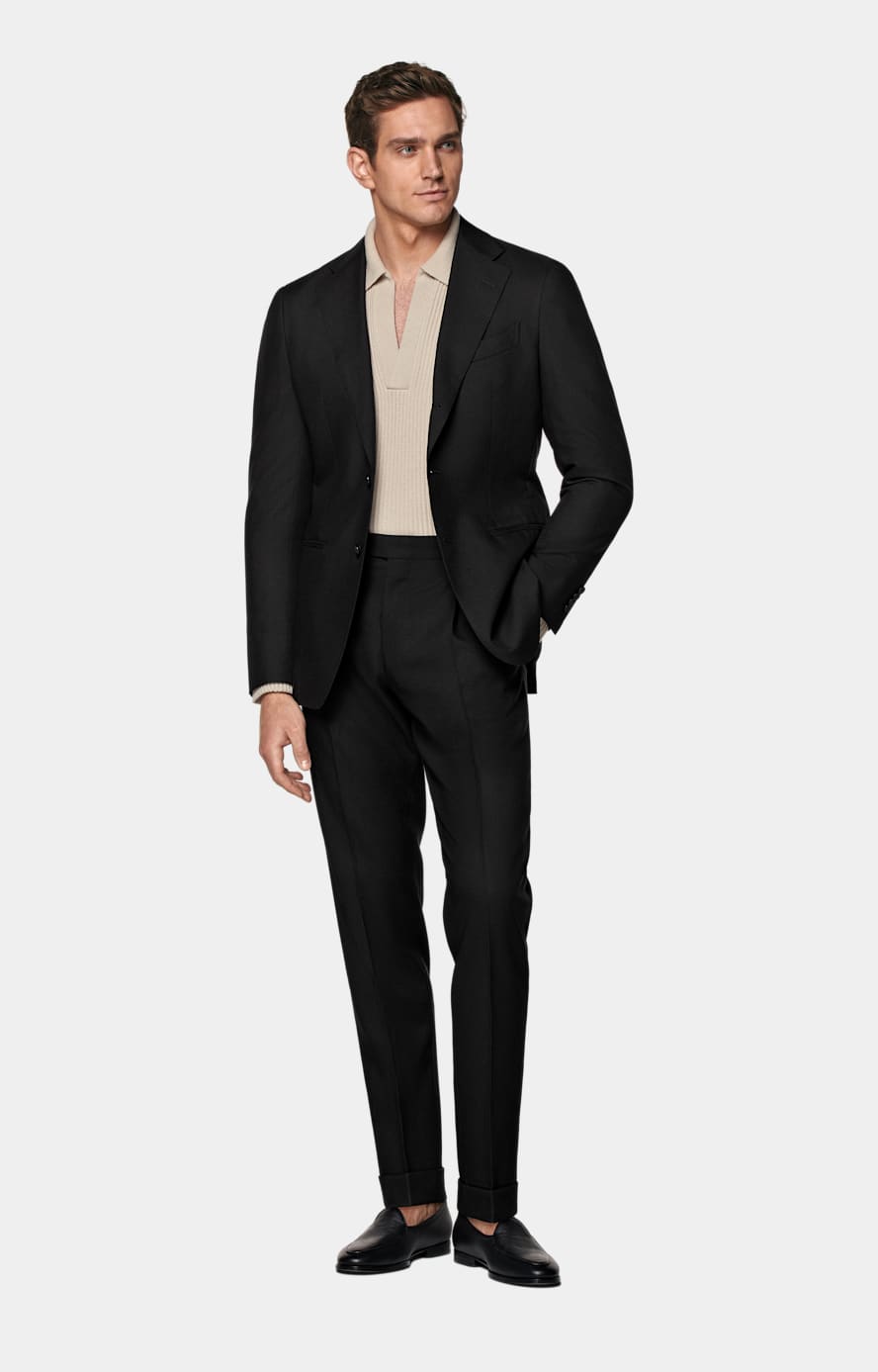 Tape trim slim leg pant