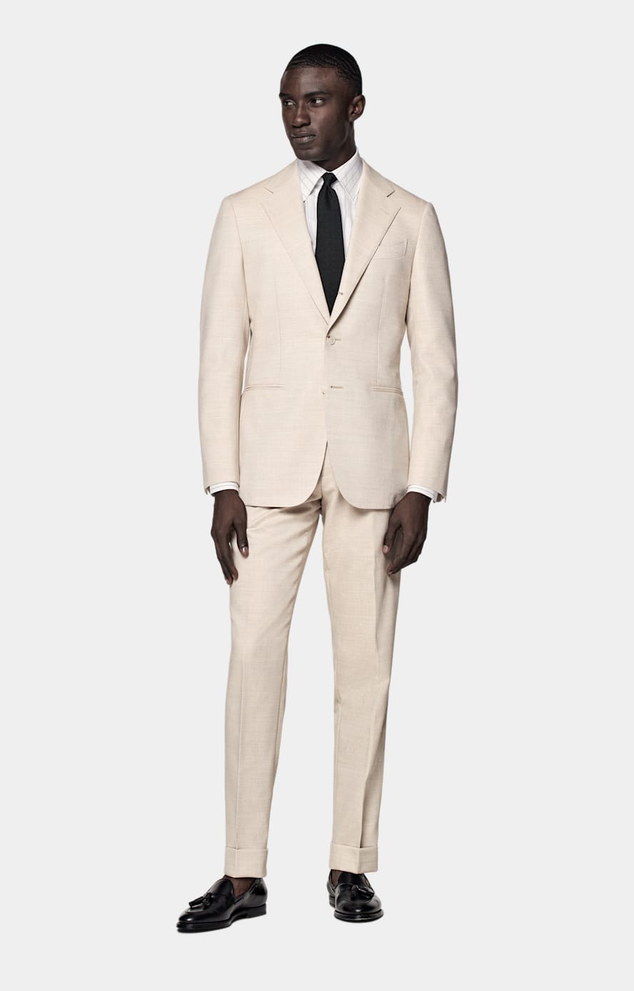 Havana Anzug sand Tailored Fit