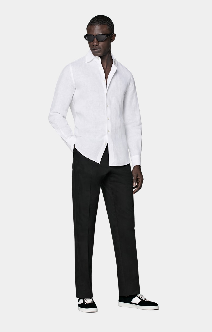 White Tailored Fit Shirt