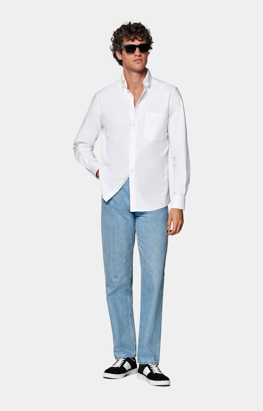 Camicia bianca lucida shop