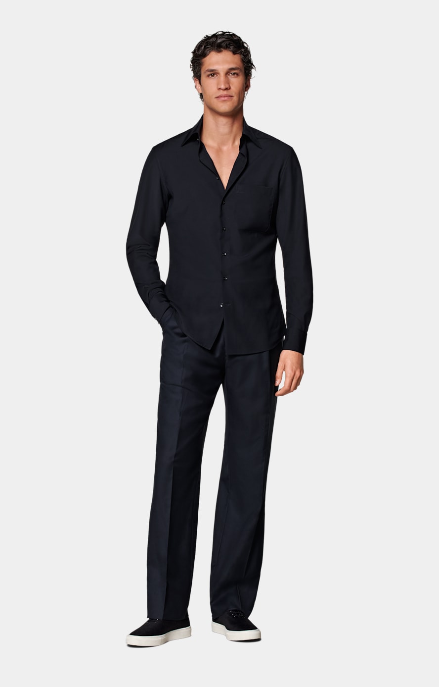 Chemise coupe Tailored bleu marine