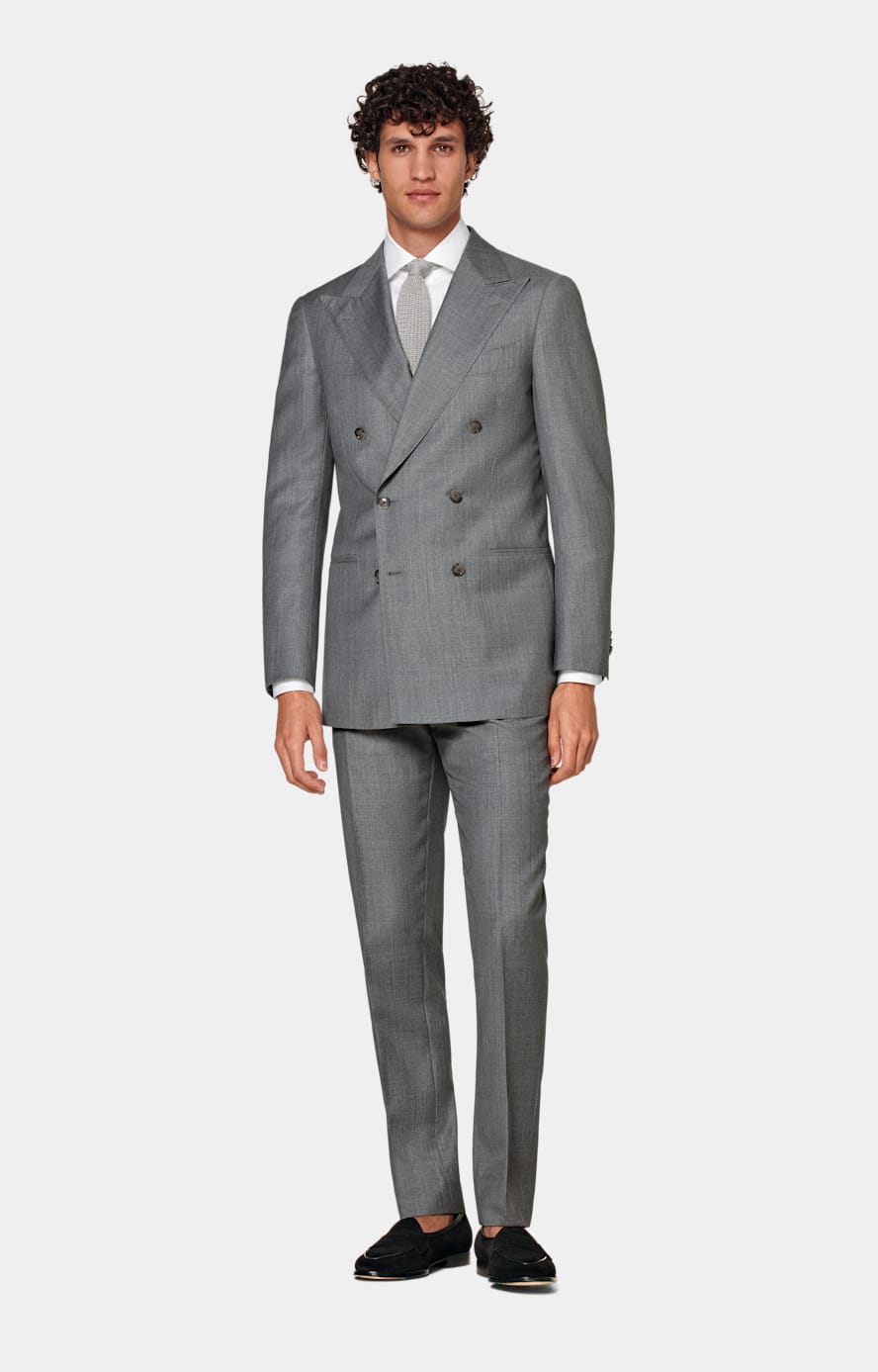 Light Grey Perennial Tailored Fit Havana Suit