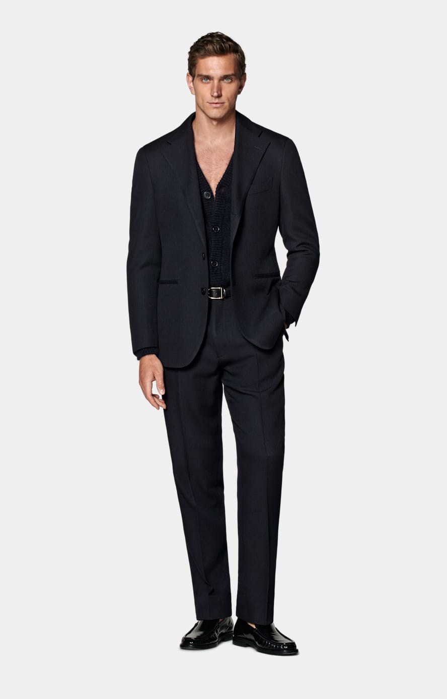 Navy Relaxed Fit Roma Suit