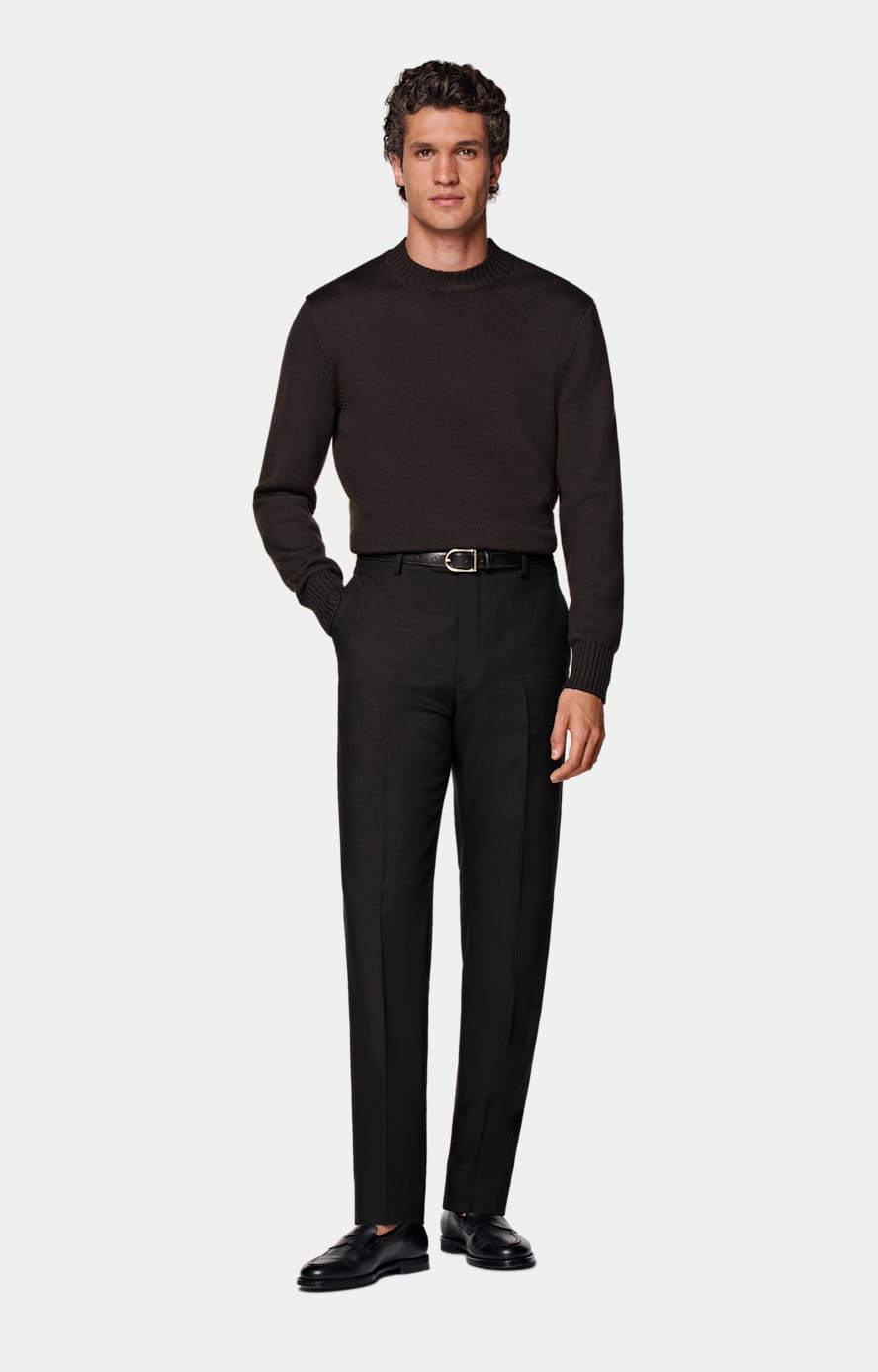 Pantalon Straight Leg noir