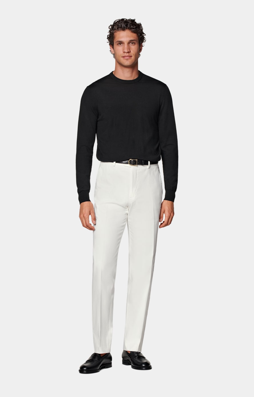 Off-White Straight Leg Trousers