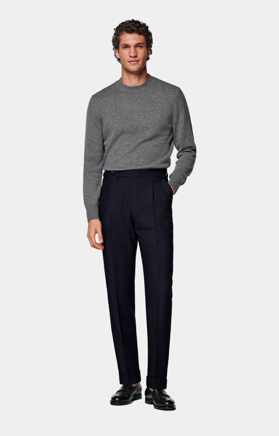 Men’s Washed Navy Crewneck