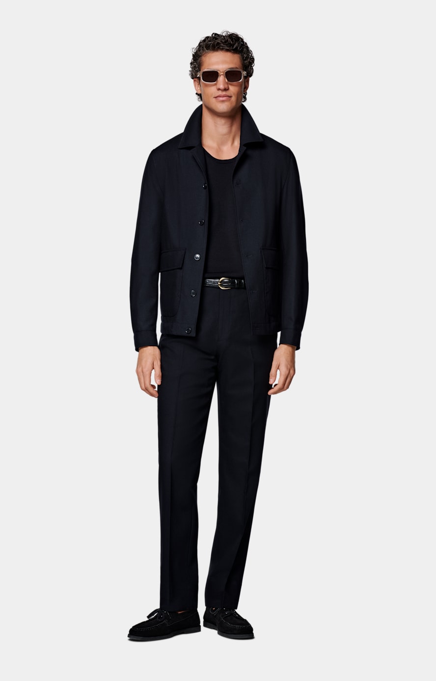 Navy Bomber Jacket