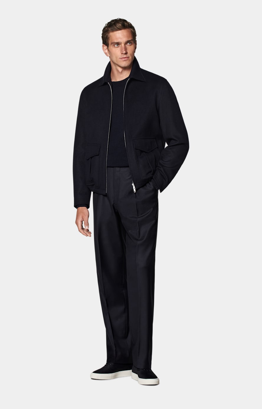 Navy Bomber Jacket