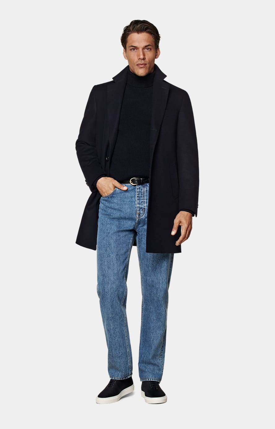 Navy Overcoat